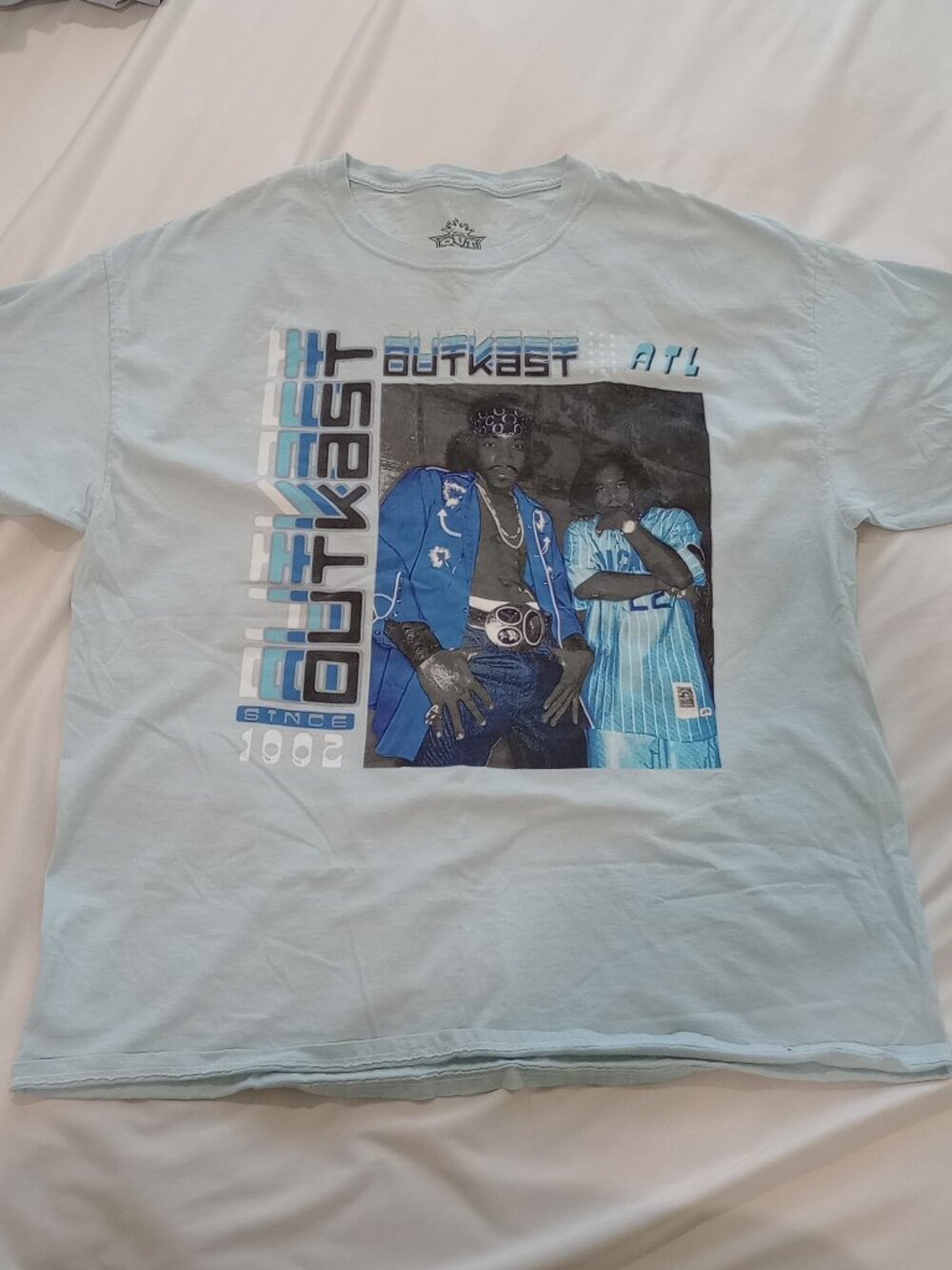 OUTKAST 1992 ATL GRAPHIC T-SHIRT LIGHT BLUE